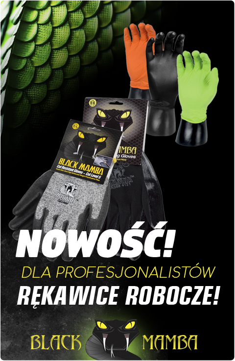 NOWOŚĆ! - Rękawice robocze BLACK MAMBA