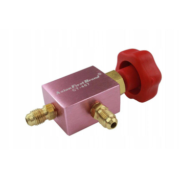 Blok korpus kolektor manometru HP (pojedyńczy aluminiowy) czerwony