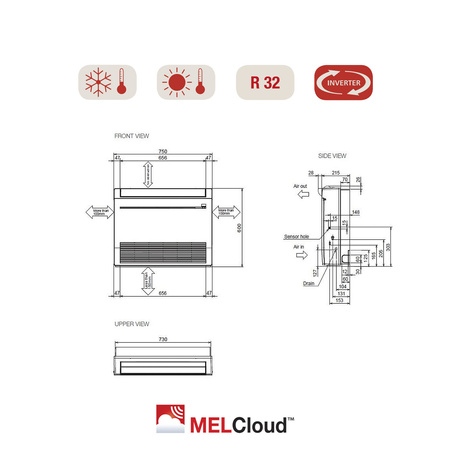 Klimatyzator Mitsubishi Electric ® - MFZ-KT 3,5 kW