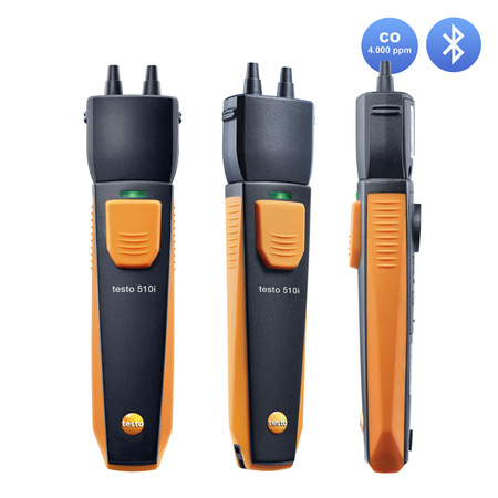 Testo 300 NEXT LEVEL O2 i CO Analizator spalin (4.000ppm) z drukarką + zestaw SmartSond Testo 510i +915i