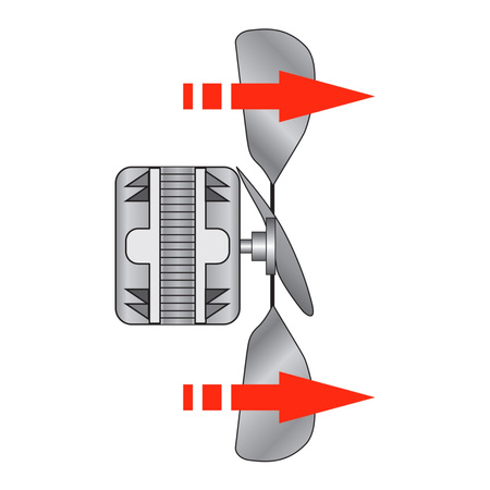 Śmigło metalowe 300x26 - pchające