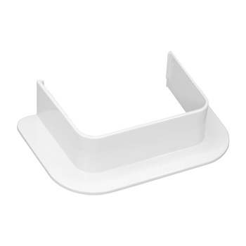 Wpust czołowy rozeta do koryta kanału 0810PM-W TYP 08 80 mm-White