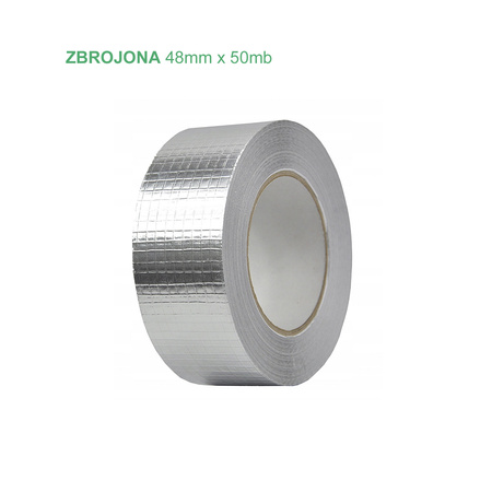 Taśma aluminiowa zbrojona 48mmx50mb