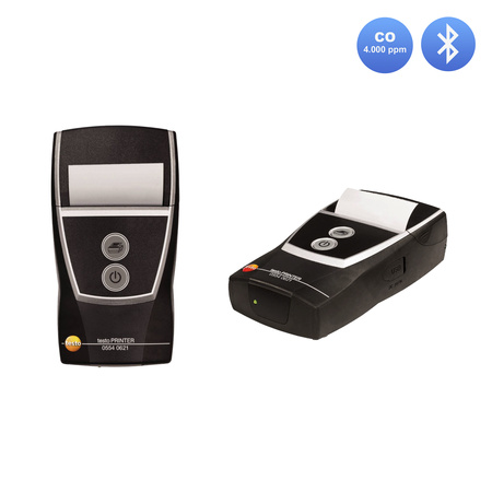 Testo 300 NEXT LEVEL O2 i CO Analizator spalin (4.000ppm) z drukarką + detektor Senco CO