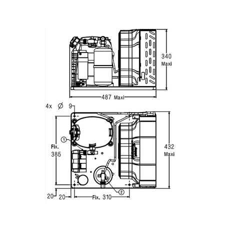 Agregat chłodniczy Tecumseh TAJN9513ZMHR R404a