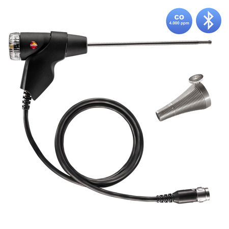 Testo 300 NEXT LEVEL O2 i CO Analizator spalin (4.000ppm) z drukarką + zestaw SmartSond Testo 510i +915i