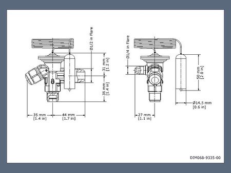 Termostatyczny zawór rozprężny Danfoss TE2 068Z3728