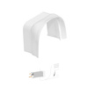 Maskownica + uszczelka korytka Vecamco 9805-103-11 80 mm-White