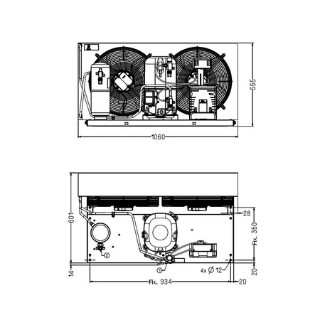 Agregat chłodniczy Tecumseh TAGT4546ZHR TZ R404a