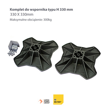 Wspornik H-Frame z matą 330 mm BIG FOOT B6088/B