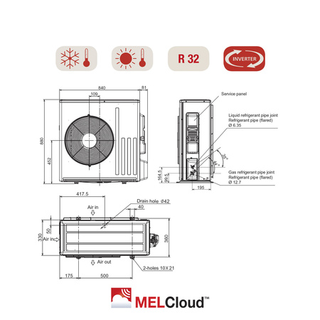 Klimatyzator Mitsubishi Electric SUZ-M60VAR2.TH 6,0 kW