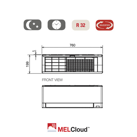 Klimatyzator Mitsubishi Electric ® - Standard MSZ-AY 1,5 kW