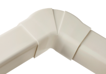Kolanko płaskie regulowane 0822PR TYP 08 80 mm-Ecru