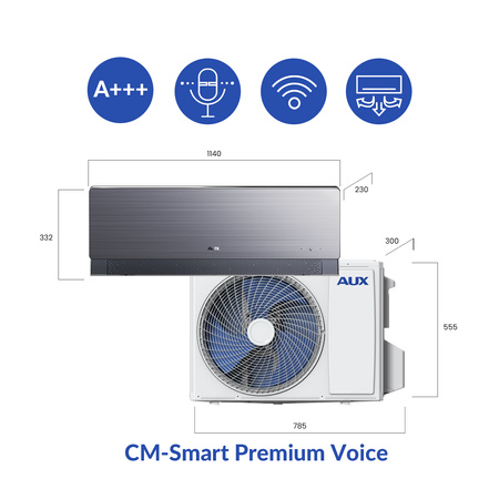 Klimatyzator Aux CM-SMART PREMIUM VOICE- 5,3 kW