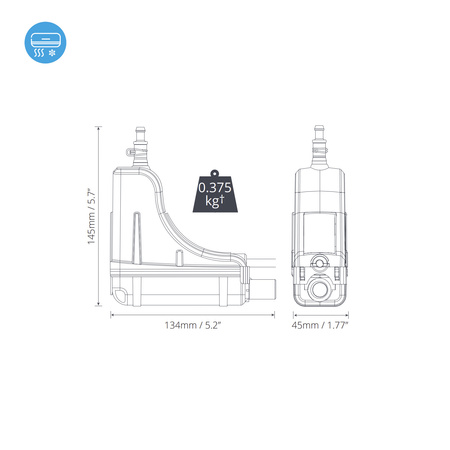 Pompka do skroplin Aspen Pumps Silent+ Mini Lime FP3321/5 Inoac