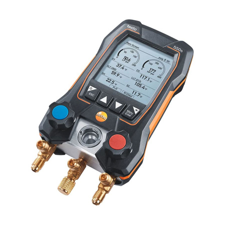 Testo 550s (Smart) Elektroniczna oprawa zaworowa + zestaw węży