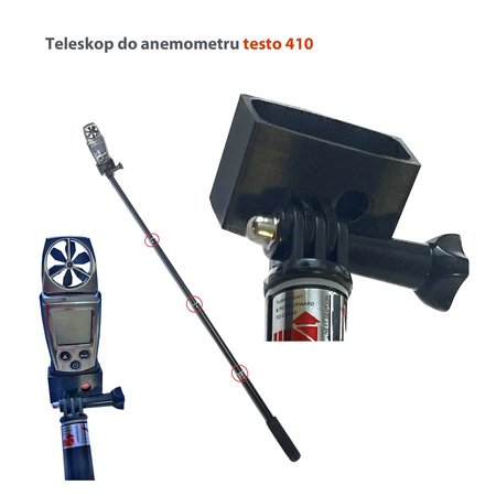 Teleskop do anemometru Testo 410