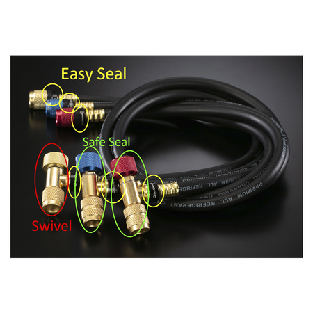 Zestaw węży serwisowych 5/16" - 180 cm BLACK DIAMOND ES Easy-Seal