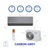Klimatyzator Hyundai ® CARBON GREY HRP-M12CGI -  3,6 kW