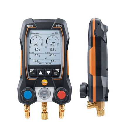 Testo 550s (Smart) Elektroniczna oprawa zaworowa + zestaw węży