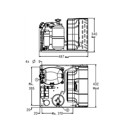 Agregat chłodniczy Tecumseh CAJN2464ZBR R404a
