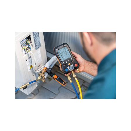 Testo 550s (Smart) Elektroniczna oprawa zaworowa + zestaw węży