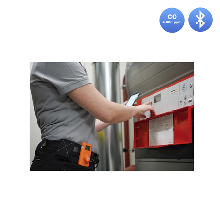 Testo 300 NEXT LEVEL O2 i CO Analizator spalin (4.000ppm) z drukarką + detektor Senco CO