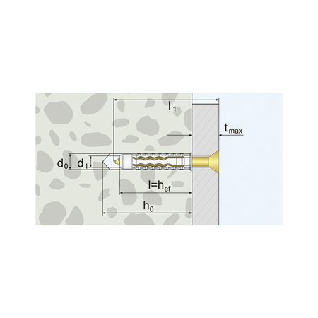 Dybel uniwersalny GXK 10/060