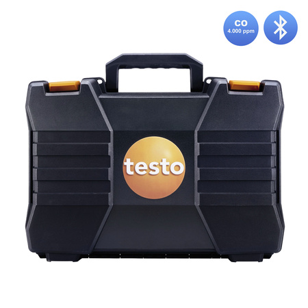 Testo 300 NEXT LEVEL O2 i CO Analizator spalin (4.000ppm) z drukarką + detektor Senco CO