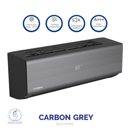 Klimatyzator Hyundai ® CARBON GREY HRP-M12CGI -  3,6 kW