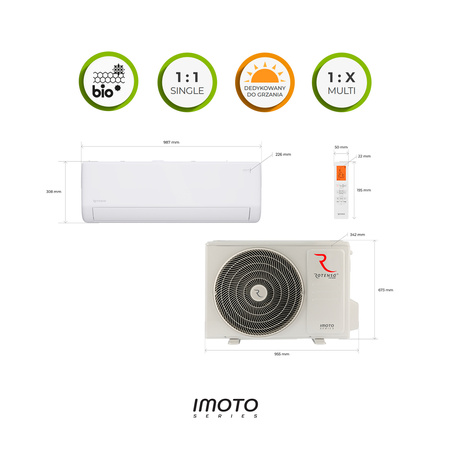 Klimatyzator Rotenso ® IMOTO I50Xo - 5,3 kW
