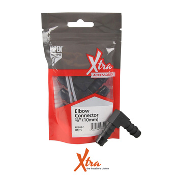 Złączka kątowa 90 st. do rurki winylowej  3/8" 10 mm