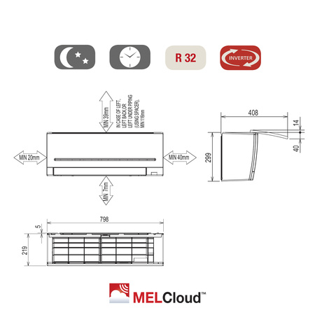 Klimatyzator Mitsubishi Electric ® - Kompakt MSZ-AP 5,0 kW