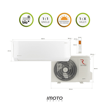 Klimatyzator Rotenso ® IMOTO I26Xi R14 -  2,6 kW