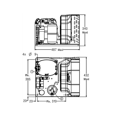 Agregat chłodniczy Tecumseh CAJN9510ZMHR R404a