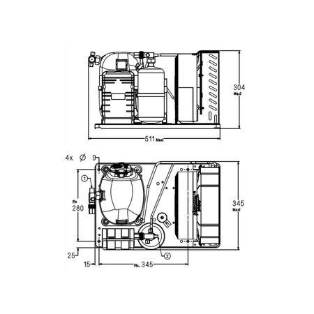 Agregat chłodniczy Tecumseh CAJN2432ZBR R404a