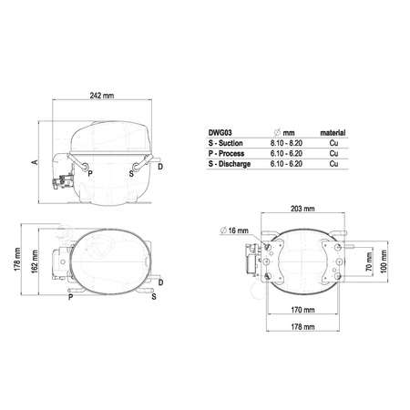 Sprężarka chłodnicza Embraco Aspera NEK2130GK R404a/R507