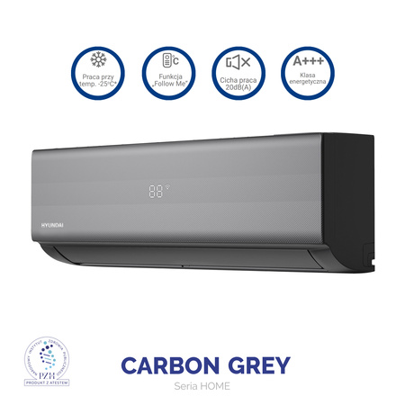 Klimatyzator Hyundai ® CARBON GREY HRP-M12CGI -  3,6 kW