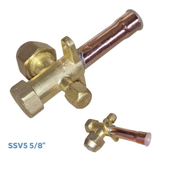 Zawór serwisowy odcinający do klimatyzacji SSV5 5/8 ''