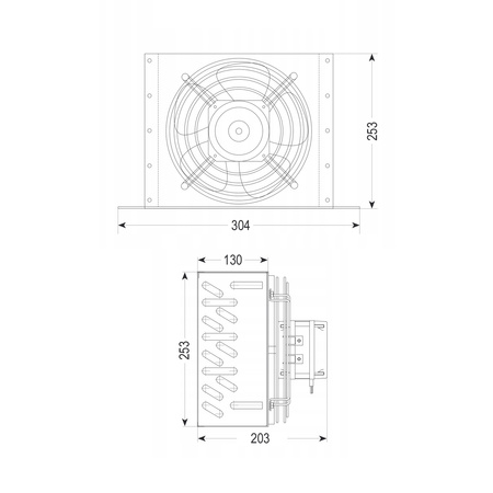 Skraplacz z wentylatorem SK-1650