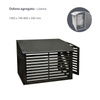 Osłona agregatu - czarna 1000x700-850x500mm VPS90-K