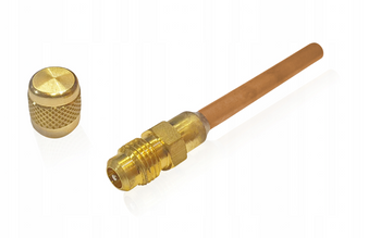 Wentyl z rurką zawór serwisowy Schradera 6x60mm