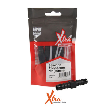 Złączka prosta do rurki winylowej 3/8" 10 mm