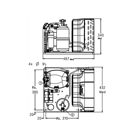 Agregat chłodniczy Tecumseh TAJN2446ZBR R404a