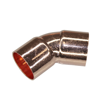 Łuk miedziany 1 1/8" dwukielichowy 45°