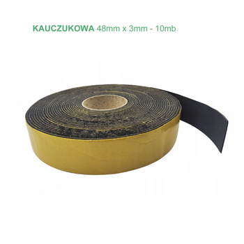 Taśma samoprzylepna kauczukowa (pianka) 48mmx3mm -10mb