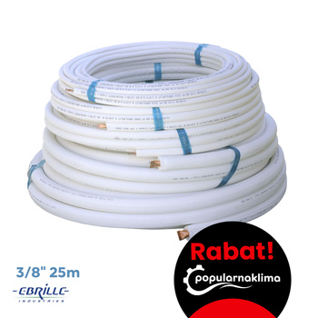 Rura miedziana w otulinie EBRILLE 3/8" 25m do klimatyzacji chłodnictwa