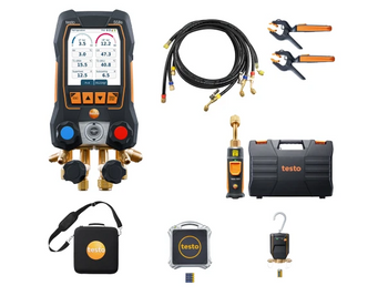Testo 558s Smart Vacuum Elektroniczna oprawa zaworowa z wagą + przewody