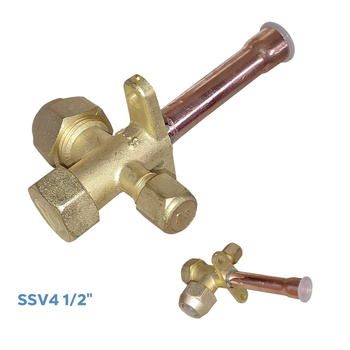 Zawór serwisowy odcinający do klimatyzacji SSV4 1/2 ''