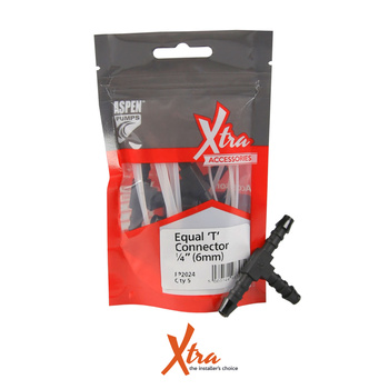 Złączka Trójnik połączenie wąż do wąż 1/4" 6 mm